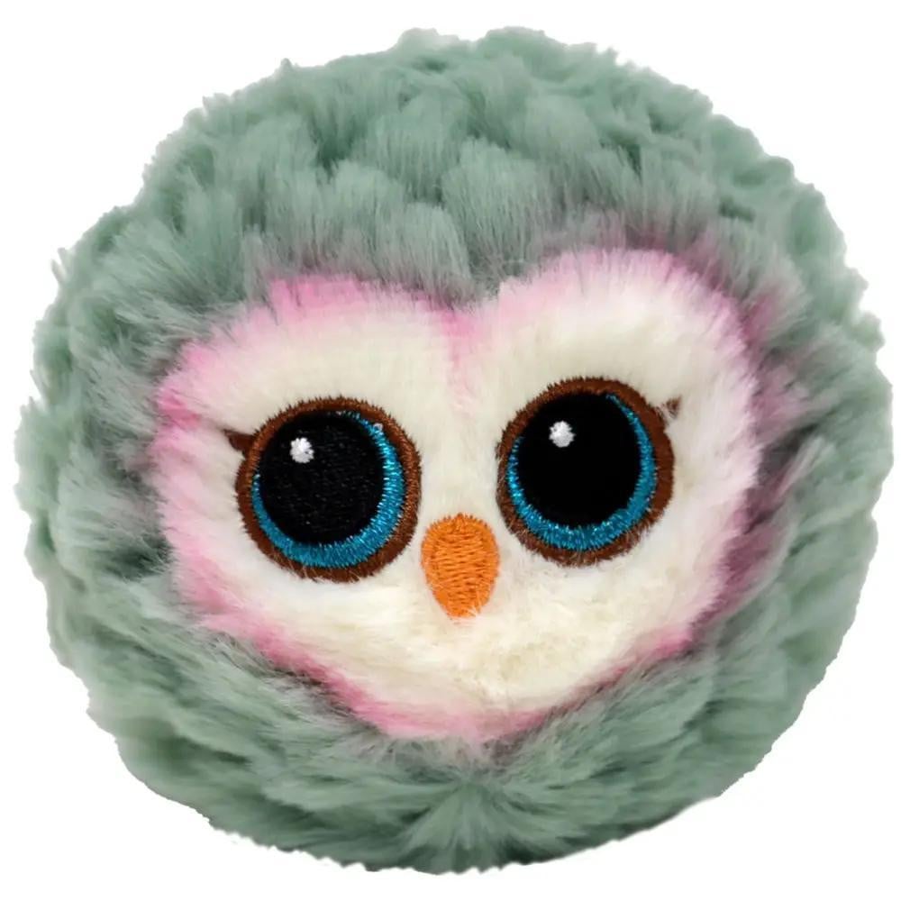 TY Beanie Bouncers Uil Pluche Springend Dier 10 cm