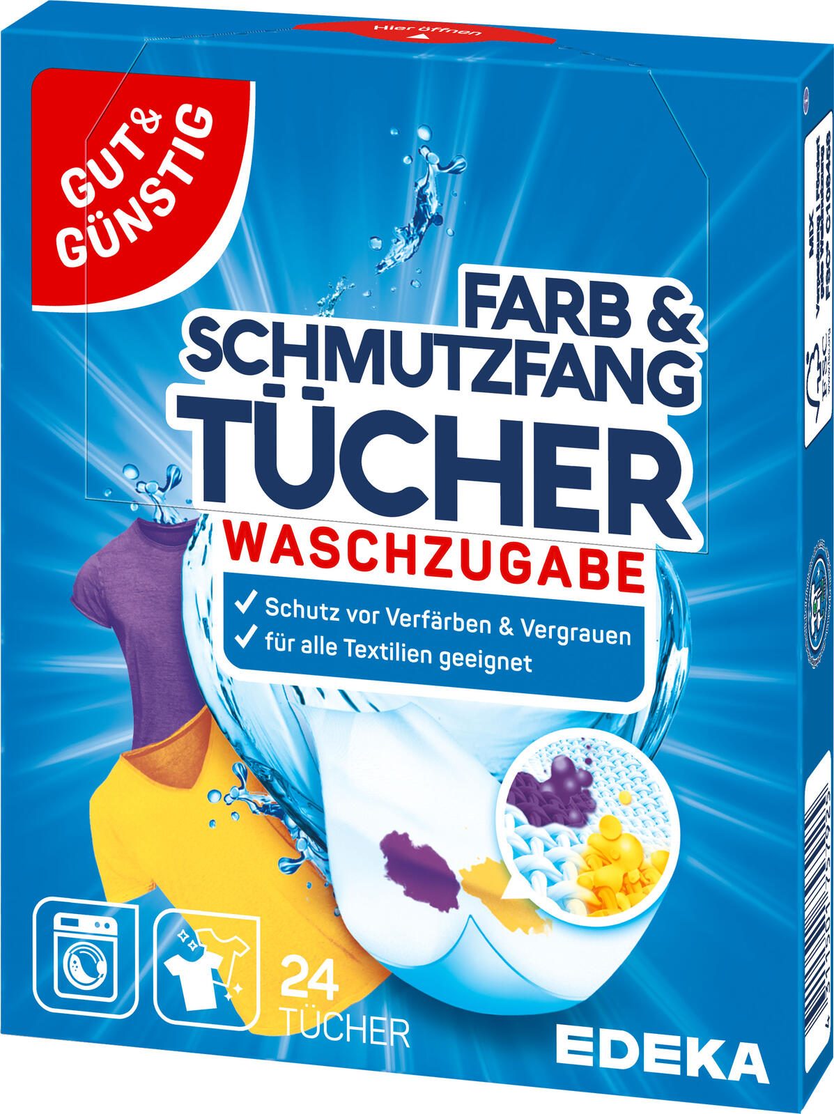 GUT&GÜNSTIG Farb- und Schmutzfangtücher weiß 5403014009