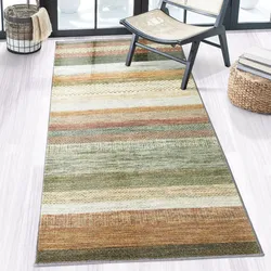 Floordirekt Teppich-Läufer auf Maß   Naxos   Beige-Rot