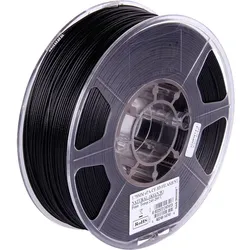 eSUN ePA-CF Filament PLA hitzebeständig, hohe Steifigkeit, hohe Zugfestigkeit 1.75mm 1kg Carbon, Ma (PLA, 1.75 mm, 1000 g, Schwarz), 3D Filament, Schwarz