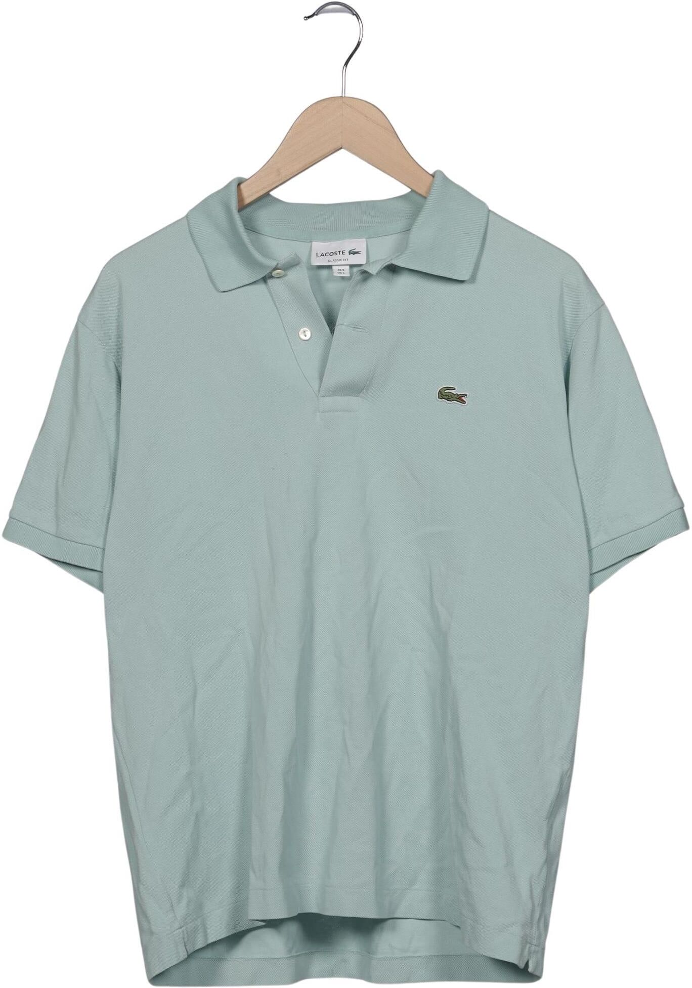 Lacoste Herren Poloshirt, Hellgrün, Gr. L (Lacoste 5), Baumwolle - Second Hand