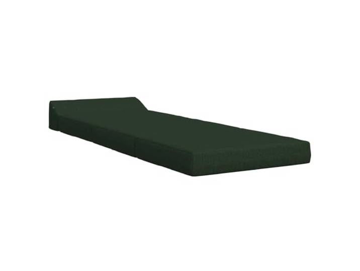 KKgypkn Klappsofa Bett Dunkelgruen 200x70x10 cm Stoff Schaumstofffuellung, Abnehmbarer Bezug mit Reissverschluss, 2-in-1 Design, Bodenmatratze