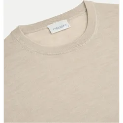 Basic Pullover aus Wolle Beige S