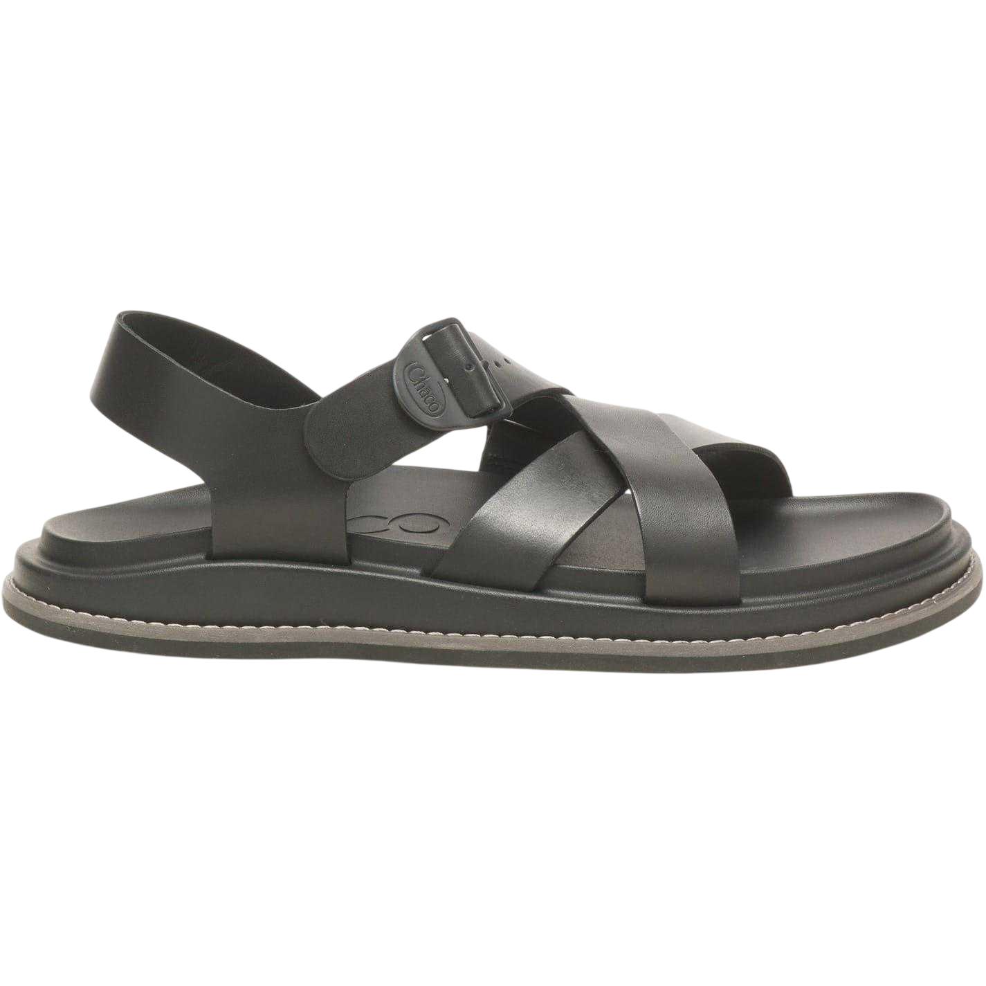 Chaco - Fischer Sandalen für Herren, flach geformter Absatz (Schwarz)