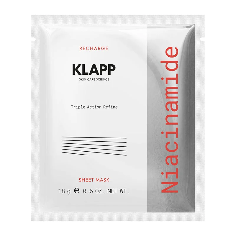 Klapp Niacinamide Triple Action Refine Sheet Mask, 1St. C3105