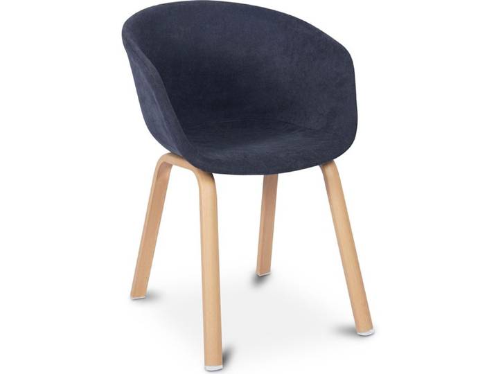 Chaise de salle à manger design avec accoudoirs Gris foncé