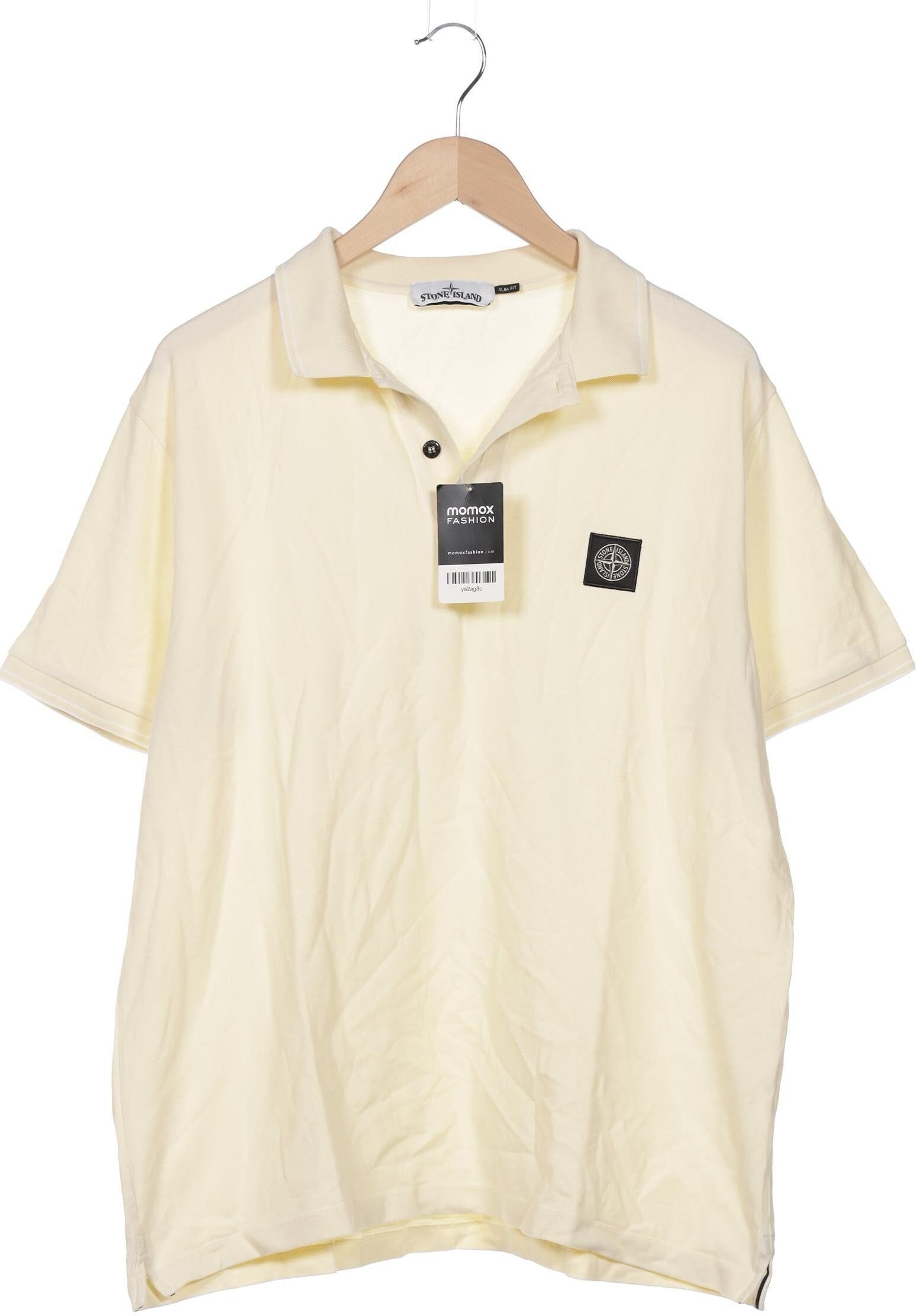 Stone Island Herren Poloshirt, Gelb, Gr. 3Xl, kein / Etikett - Second Hand