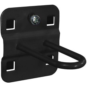 ADB Werkzeughalter 73149, schwarz, für Lochwand, Rundhalter, aus Metall, 65 mm