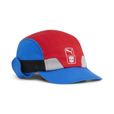 Flex Cap PUMA "PUMA x TRANSFORMERS 5-Panel-Cap Kinder", Jungen, Gr. Jugendlicher, bunt (racing blau for all time rot), Einsatz: 100% Polyester. Schale, Unterer Schirm: 100% Baumwolle. Schweißband: 100% Polyester, unifarben, Caps