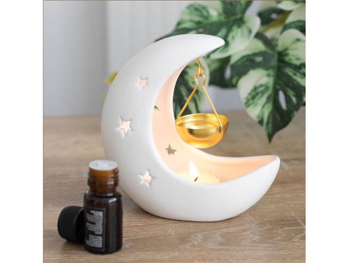 Waxbrander/oliebrander hangende maan - Wit