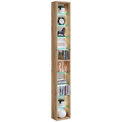 Holz CD DVD Stand Aufbewahrung Regal Rasato XL