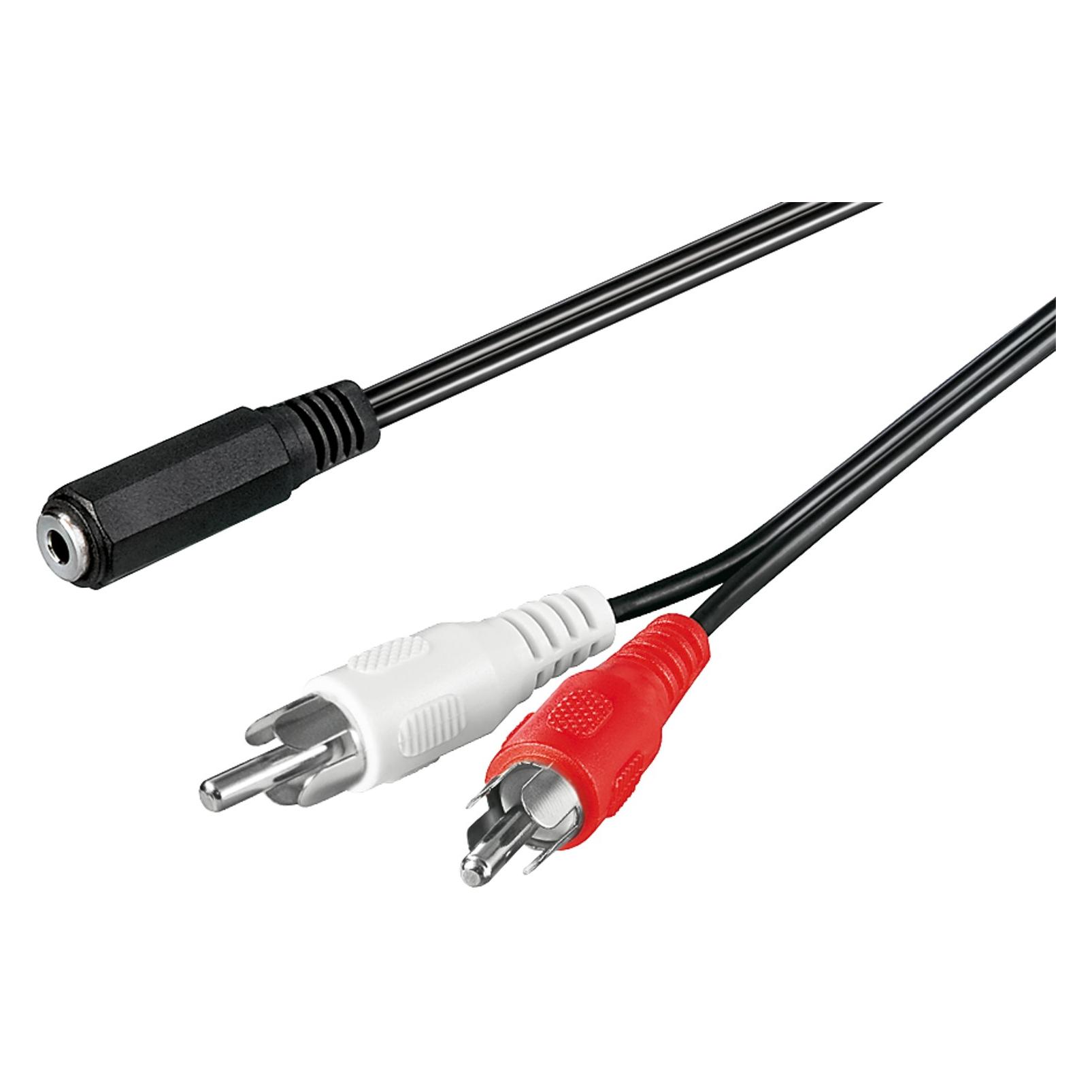 Goobay Audio Kabeladapter 3,5 mm Buchse zu Cinch-Stecker (Winkeladapter) (50442)