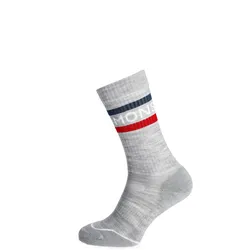 Mons Royale, Unisex, Sportsocken, Signature Merino Crew (45 - 47), Weiss, Grau