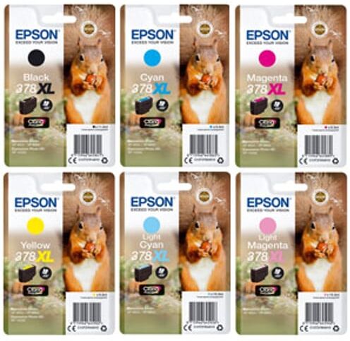 Epson 378XL Pack ahorro (negro + 5 colores)