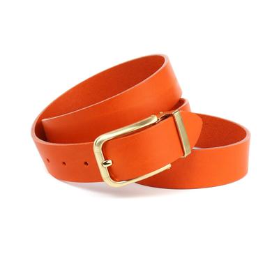 Ledergürtel ANTHONI CROWN, Herren, Gr. 105, orange, Rindsleder, Gürtel Ledergürtel