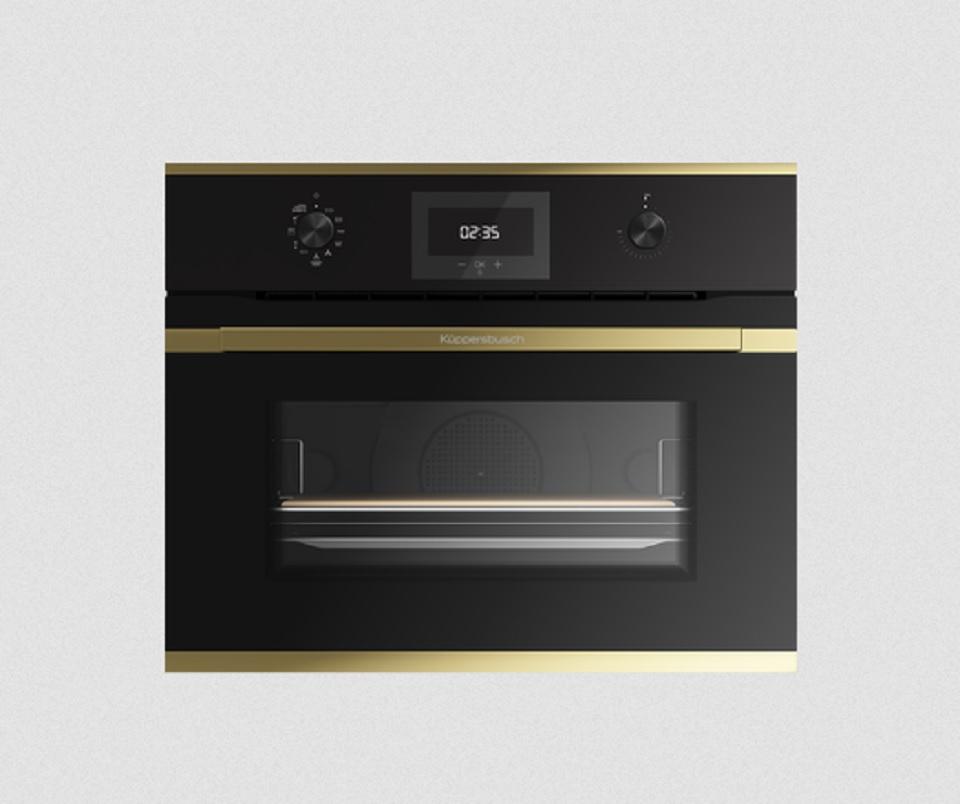 Küppersbusch Kompakt Pyrolyse-Backofen mit ökotherm, professioneller 340°C Pizzafunktion Gold CBP6332.0S