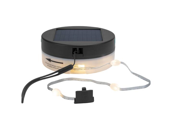 Solar Lichterkette Motion Light - Farbe: schwarz - Material: Kunststoff - 175