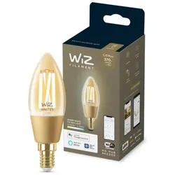 WIZ E14 Smarte LED Filament Lampe Bernstein Tunable White 4,9W wie 25W WLAN - Nur noch angezeigter Bestand verfügbar