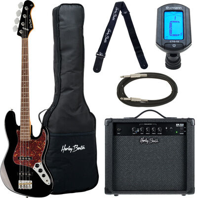 Harley Benton JB-62CC BK Set Schwarz