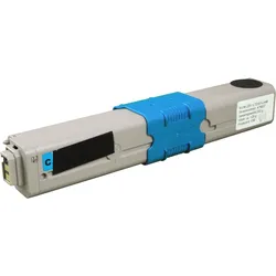 Ampertec Toner ersetzt Oki 44973535 cyan