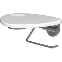 LAUFEN ADA, Toilettenpapierhalter, Ablage mit Loch, Ablage mit Loch, PVD Inox / Kaffee matt HF506791504000