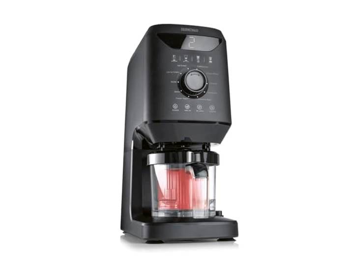GOURMETmaxx SmoothUp Eismaschine 800 Watt Eismaschine 10 Programme inkl. Mix-in-Funktion Eiscreme-Maschine – Slushies & Eiscreme selber machen Speiseeisbereiter LED Display – 2 Becher inklusive