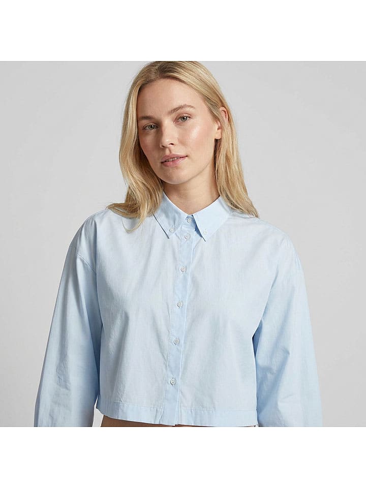 MOSS COPENHAGEN Bluse "Liene" n Hellblau - XS/S