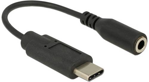Delock USB-C, Audio Adapter [1x USB-C Stecker - 1x Klinkenbuchse 3.5 mm] 65842 0.14m vergoldete Steckkontakte