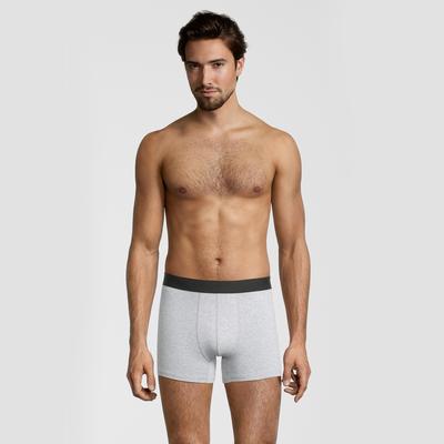 Boxershorts ALBERT SCHÄFER, Herren, Gr. XL, 10 Stk., grau, 92% Baumwolle, 8% Elasthan, Unterhosen, aus bequemem Materialien