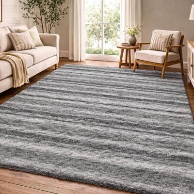 Addison Rugs Premium Washable Super Soft Nassau Stripe Dream Shag Rug
