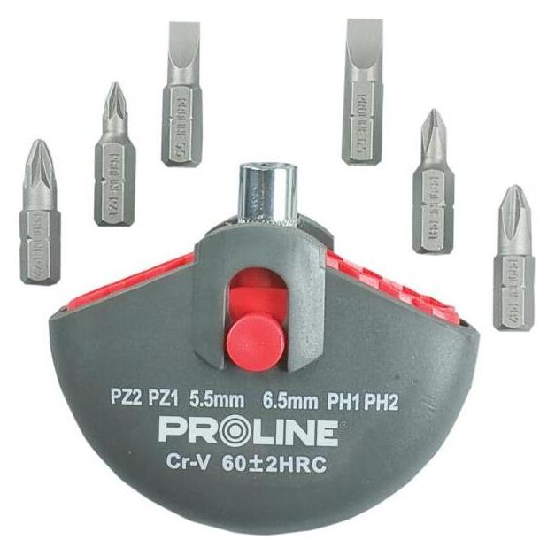 Proline Rinkinys Schraubendreher-Bits 7tlg - 10697 (Kreuz Pozidriv PZ) (10697)
