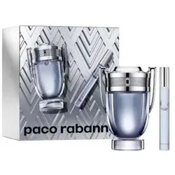 Paco Rabanne, Beauty Geschenkset, Invictus Gift Box - EdT 100ml Travel Spray 10ml (Parfum Set)