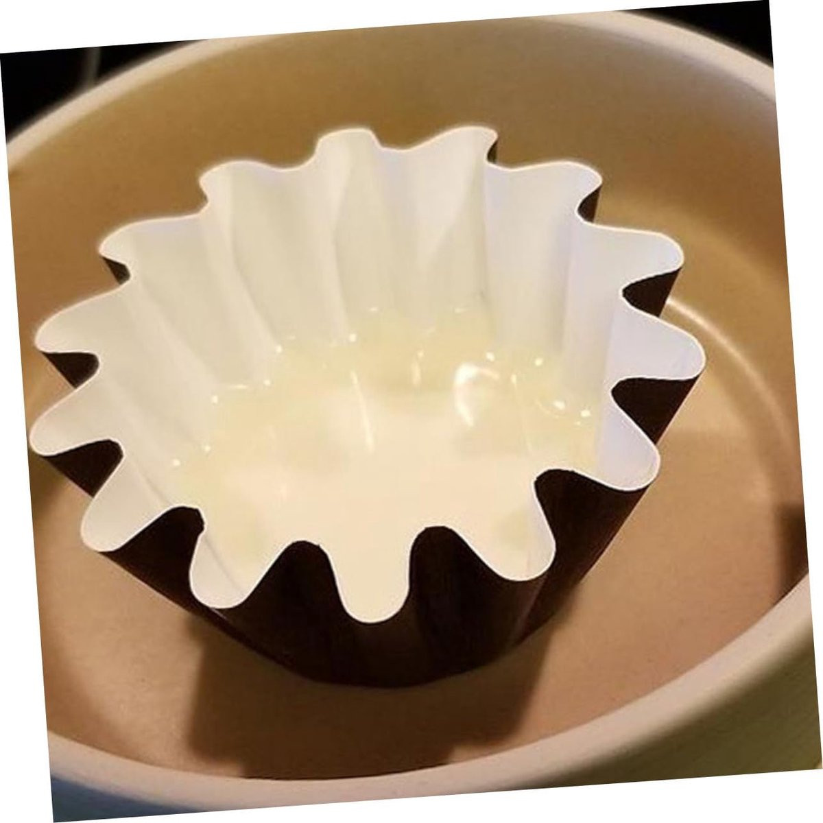 Zwarte herbruikbare wax melt liners voor geurverspreiding thuis - 8,5 cm