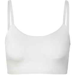 Tchibo - Seamless-Bustier mit Spitze - Damen - Gr. S - weiß