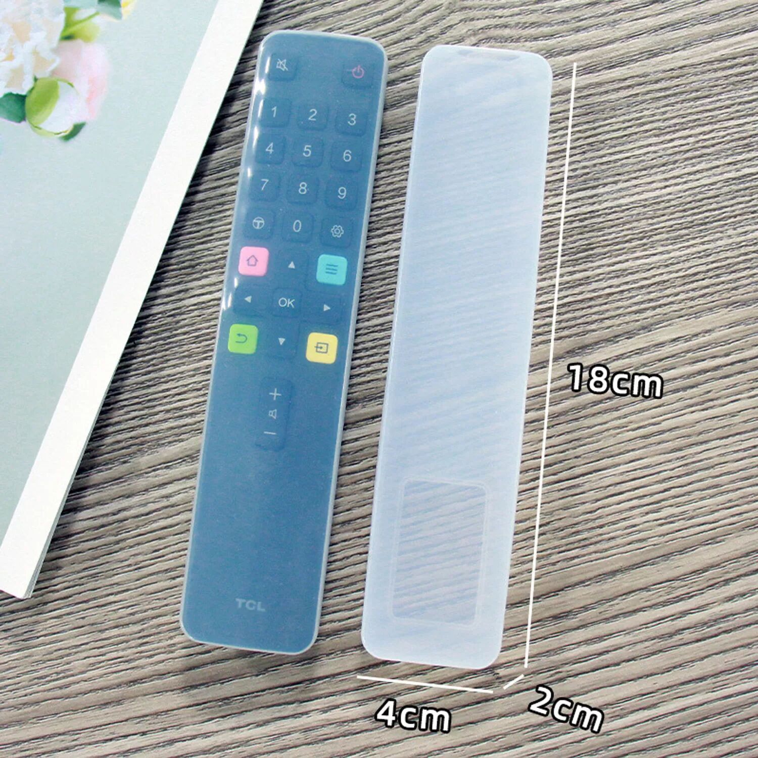 INF Étui pour télécommande - Housse en silicone Télécommande longue universelle TCL