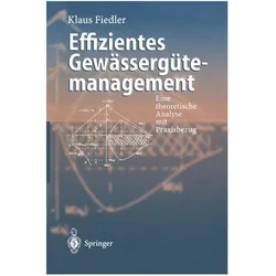 Effizientes Gewässergütemanagement, Fachbücher von Klaus Fiedler