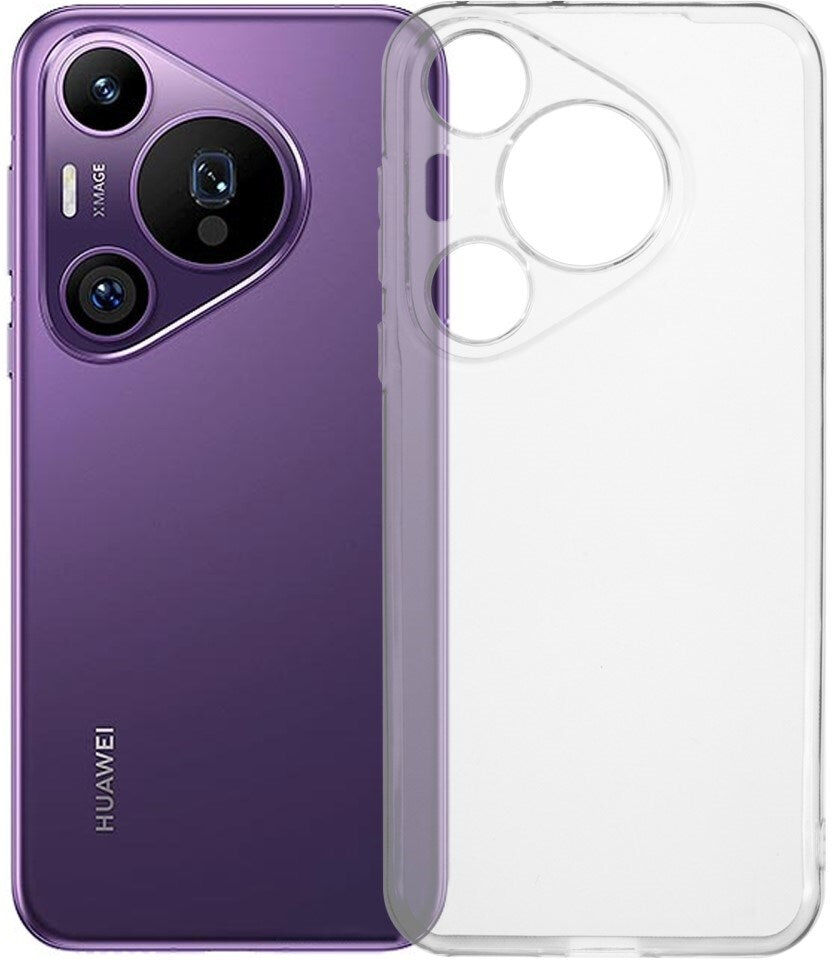 Huawei Pura 70 Pro / 70 Pro+ (Plus) - EIDERWOOD Fleksibelt Plastik Bagside Cover - Gennemsigtig