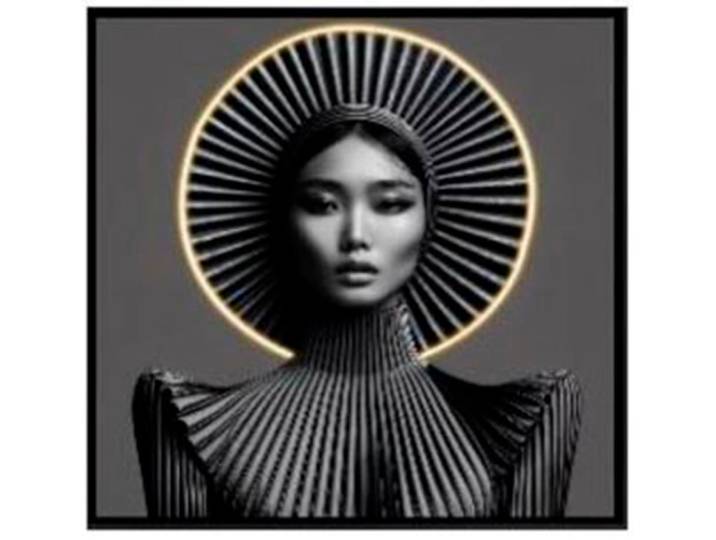 LED-Bild KARE DESIGN Bild Muse Geometry 80x80cm , schwarz-weiss (farbe bild(er): schwarz), B:80cm H:80cm T:3cm, Acryl, Polystyrol, Bilder, LED-Bild