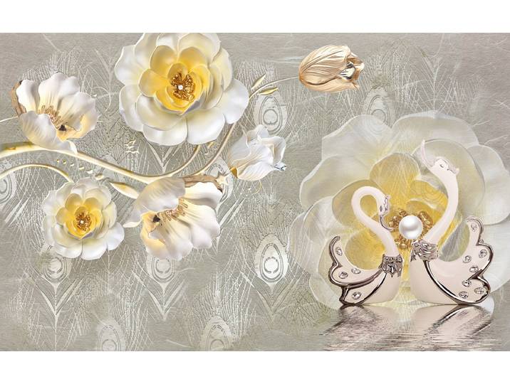 Papermoon Muster mit Blumen