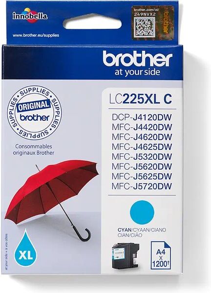 Brother LC-225XLC - Cyan - Druckerpatrone - Hohe Kapazität