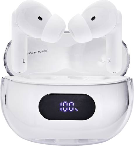Intenso Buds Plus T312AE weiß In Ear Headset Bluetooth Stereo Weiß Noise Cancelling Handy