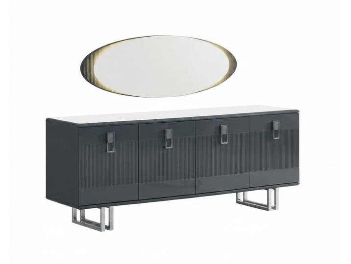 JVmoebel Sideboard Modernes Sideboard mit Spiegel – stilvoll & funktional elegant (2 St), Made in Europa