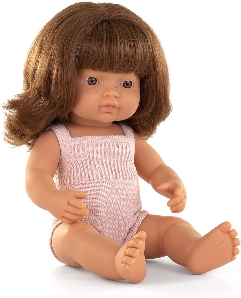Miniland Muñeca pelirroja niña 38 cm .