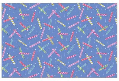 FirstDawn "Candle Toss 24 Sheet Reusable Premium Paper Stock Placemats in Resealable Storage Bag Made in The USA 17"" x 11"""