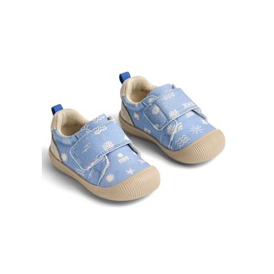 Trainingsschuh WHEAT "WHEAT Prewalker Kei", Kinder, Gr. 25, blau (summer island), Textil, Schuhe