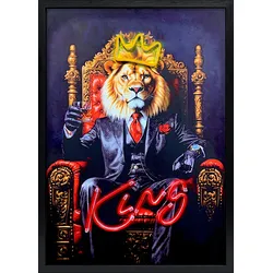 Bild LED LION KING V (BH 50x70 cm) - bunt - BH 50x70 cm