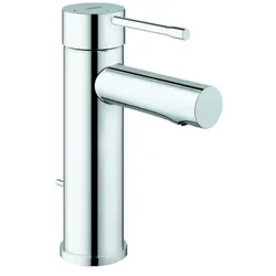Grohe Essence Einhand-Waschtischbatterie, Energie-Spar-Funktion, S-Size, Ausladung 94mm, mit Zugstangen-Ablaufgarnitur, chrom, 24183001