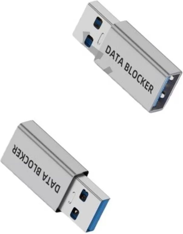 INF USB A Stecker auf A Buchse Datenblocker - Schutz vor Datendiebstahl (2er-Pack)