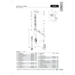 Ideal Standard Abdeckkappe STRADA, Multiport Kart., F960874AA Chrom F960874AA