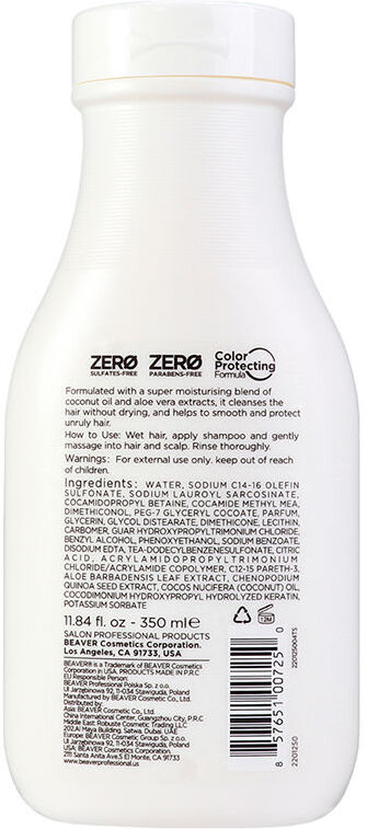 Beaver Coconut Oil & Quinoa champú hidratante 350 ml